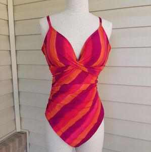 Ralph Lauren 1pc swimsuit underwire size 14 NWOT